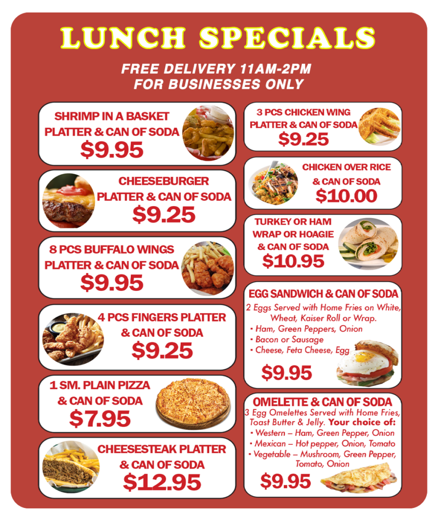 Pizza Power Lunch Specials